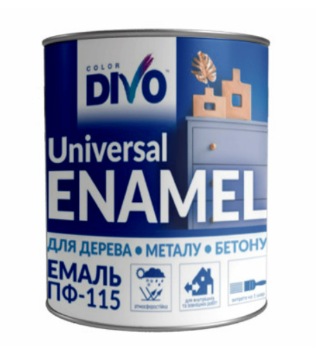 ФАРБА Емаль ПФ-115 Шоколадна 2,8 кг DIVO COLOR